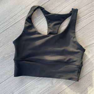 Black Racer Back Sports Bra size small